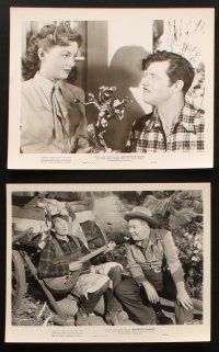 2r399 NORTHWEST STAMPEDE 6 8x10 stills '48 cowboys James Craig, Jack Oakie & cowgirl Joan Leslie!