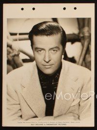 2r948 RAY MILLAND 2 8x11 key book stills '45 cool close up head and shoulders portraits of the star!