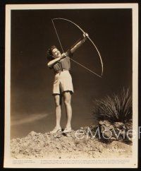 2r952 ROSEMARY LANE 2 8x10 stills '30s cool portraits with bow and arrow, great dress at lighthouse