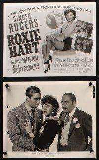 2r144 ROXIE HART 12 8x10 stills '42 images of sexy criminal Ginger Rogers from Chicago in court!