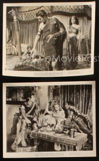 2r784 SAMSON & DELILAH 3 8x10 stills '49 sexy Hedy Lamarr & Victor Mature, cool artwork!