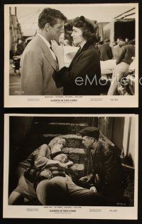 2r788 SLAUGHTER ON 10th AVE 3 8x10.25 stills '57 Richard Egan, Jan Sterling, young Walter Matthau