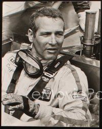 2r994 WINNING 2 7.5x9.5 stills '69 Indy car racing, cool close ups of driver Paul Newman!