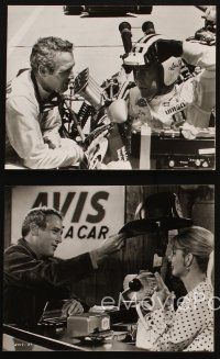 2r683 WINNING 4 7.5x9.5 stills '69 Paul Newman, Joanne Woodward, Bob Wagner, Indy car racing!