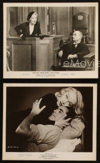 2r807 WITNESS FOR THE PROSECUTION 3 8x10 stills '58 Billy Wilder, Tyrone Power, Marlene Dietrich!