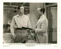 2x245 EBB TIDE 8x10 still '37 close up of Ray Milland about to punch Lloyd Nolan with rifle!