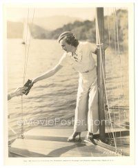 2x251 ELIZABETH RUSSELL 8x10 still '36 in sailing outfit reaching for binoculars on boat!