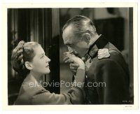 2x261 ESCAPE 8x10.25 still '40 close up of Nazi Conrad Veidt & his mistress Norma Shearer!