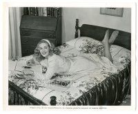 2x269 EXILE candid 8x10 still '47 lovely smiling artist Paule Croset on her bed drawing!