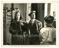 2x298 FUGITIVE 8x10 still '40 pretty Glynis Johns & Dave Crowley, On the Night of the Fire!