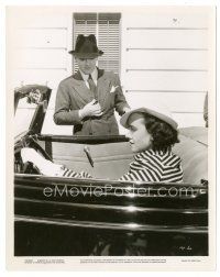 2x333 G-MEN 8x10 still '35 agent James Cagney looks at Margaret Lindsay in cool convertible car!