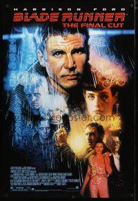 2z106 BLADE RUNNER DS 1sh R07 Ridley Scott sci-fi classic, art of Harrison Ford by Drew Struzan!