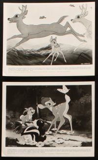 3d611 BAMBI 6 8x10 stills R82 Walt Disney, wonderful images from cartoon deer classic!