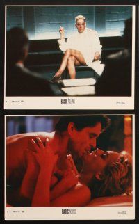 3d483 BASIC INSTINCT 8 8x10 mini LCs '92 best close up of Michael Douglas & sexy Sharon Stone!