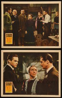 3j900 FOUR SONS 2 LCs '40 Don Ameche & his Czecho-German brothers in World War II!