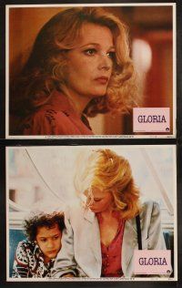 3j170 GLORIA 8 LCs '80 John Cassavetes directed, Gena Rowlands w/gun!