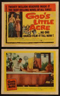 3j172 GOD'S LITTLE ACRE 8 LCs '58 Aldo Ray & sexy Tina Louise, anything goes in this Georgia family!