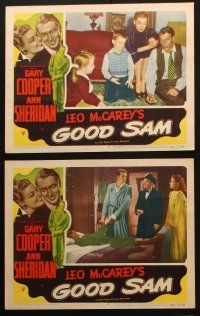 3j603 GOOD SAM 6 LCs '48 cool images of Gary Cooper in the title role & sexy Ann Sheridan!