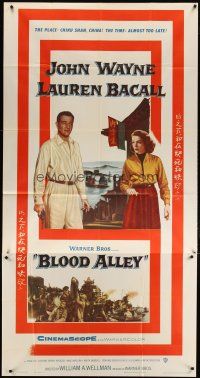 3m203 BLOOD ALLEY 3sh '55 John Wayne, Lauren Bacall, directed by William Wellman!