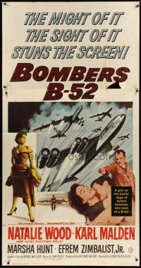 3m209 BOMBERS B-52 3sh '57 Natalie Wood, Karl Malden, cool artwork of military airplanes!