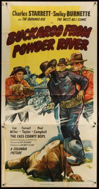 3m216 BUCKAROO FROM POWDER RIVER 3sh '47 Charles Starrett as the Durango Kid, Smiley Burnette