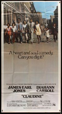 3m244 CLAUDINE int'l 3sh '74 James Earl Jones & Diahann Carroll! in a heart & soul comedy!