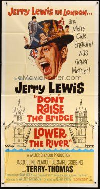 3m267 DON'T RAISE THE BRIDGE, LOWER THE RIVER 3sh '68 wacky image of Jerry Lewis in London!