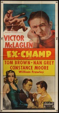 3m283 EX-CHAMP 3sh R40s Victor McLaglen, sexy Constance Moore, cool boxing image!