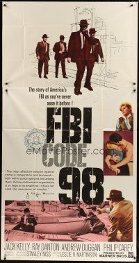 3m287 FBI CODE 98 3sh '63 Jack Kelly, Ray Danton, Andrew Duggan, G-men with guns!