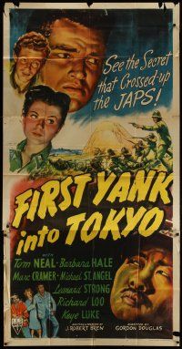 3m291 FIRST YANK INTO TOKYO 3sh '45 Tom Neal & Barbara Hale in most daring mission ever devised!