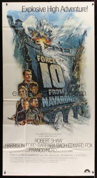 3m299 FORCE 10 FROM NAVARONE 3sh '78 cool artwork of top stars & dam by Brian Bysouth!
