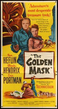 3m317 GOLDEN MASK 3sh '54 Van Heflin, Wanda Hendrix, actually filmed in the Sahara!