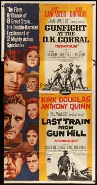 3m324 GUNFIGHT AT THE OK CORRAL/LAST TRAIN FROM GUN HILL 3sh '63 double-barreled excitement!