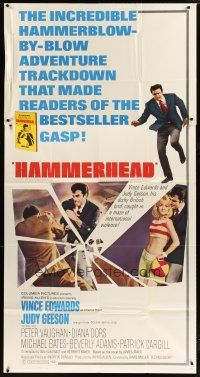 3m328 HAMMERHEAD 3sh '68 cool images of detective Vince Edwards & sexy Judy Geeson!