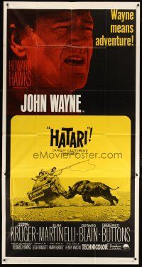 3m335 HATARI 3sh R67 directed by Howard Hawks, great images of John Wayne in Africa!