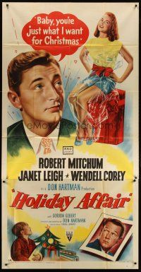 3m345 HOLIDAY AFFAIR 3sh '49 sexy Janet Leigh is just what Robert Mitchum wants for Christmas!