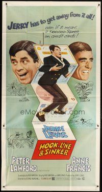3m346 HOOK, LINE & SINKER 3sh '69 Peter Lawford, Jerry Lewis has to get away from it all!