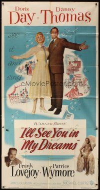 3m364 I'LL SEE YOU IN MY DREAMS 3sh '52 Doris Day & Danny Thomas are Makin' Whoopee, Curtiz!