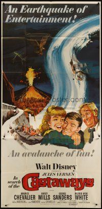 3m368 IN SEARCH OF THE CASTAWAYS 3sh '62 Jules Verne, Hayley Mills in an avalanche of adventure!