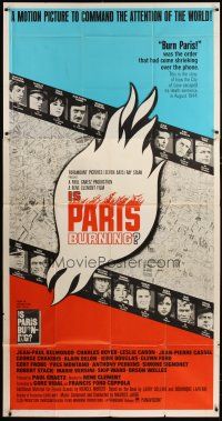 3m372 IS PARIS BURNING int'l 3sh '66 Rene Clement's Paris brule-t-il, World War II all-star cast!