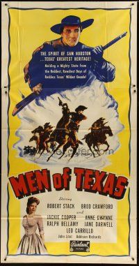 3m440 MEN OF TEXAS 3sh R48 Robert Stack, the rowdiest days of reckless Texas' wildest decade!