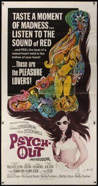 3m485 PSYCH-OUT 3sh '68 AIP, psychedelic drugs, sexy pleasure lover Susan Strasberg!
