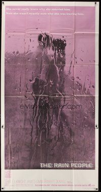3m487 RAIN PEOPLE int'l 3sh '69 Francis Ford Coppola, Robert Duvall, cool wet window image!
