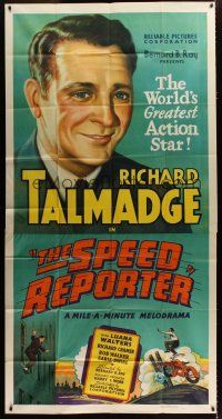 3m527 SPEED REPORTER stock 3sh '30s art of Richard Talmadge, The Speed Reporter!