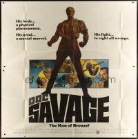 3m039 DOC SAVAGE int'l 6sh '75 Ron Ely is The Man of Bronze, written by George Pal!