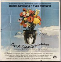 3m096 ON A CLEAR DAY YOU CAN SEE FOREVER 6sh '70 cool image of Barbra Streisand in flower pot!