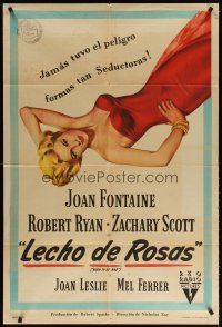 3m631 BORN TO BE BAD Argentinean '50 Nicholas Ray, sexiest art of baby-faced Joan Fontaine!