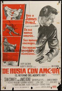 3m646 FROM RUSSIA WITH LOVE Argentinean '64 Sean Connery is back as Ian Fleming's James Bond 007!