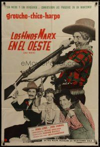 3m649 GO WEST Argentinean R60s cowboys Groucho, Chico, Harpo Marx w/guns!