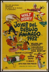 3m708 WALT DISNEY CARTOON FESTIVAL 1972 Argentinean '72 art including Goofy & Donald Duck by Aler!